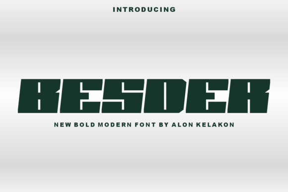 Besder: A Display Font That Adds Instant Character