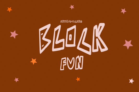 Block Fun: A Playful Display Font for Handmade Creators