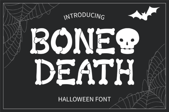Bone Death: A Spooky-Perfect Display Font for Brand Personality