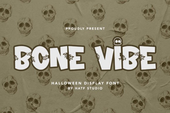 Bone Vibe: A Spooky-Whimsical Display Font That Grabs Attention