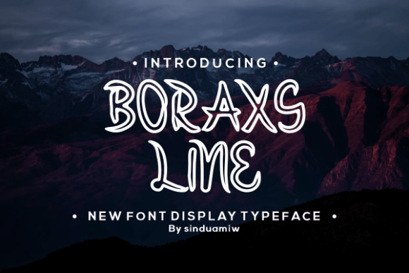 Boraxs Line: A Handcrafted Display Font for Real Products