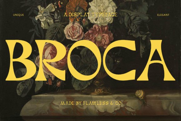 Broca: A Retro Bohemian Display Font for Handmade Creators