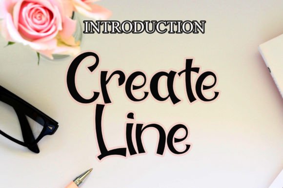 Create Line: A Modern Display Typeface for Digital Design