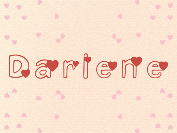 Darlene: A Romantic Display Font for Digital Branding