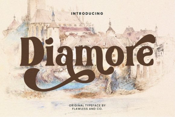 Diamore: A Display Font That Speaks with Quiet Romance