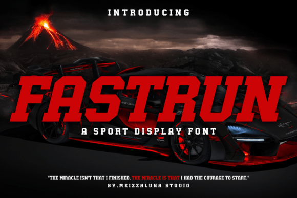 Fastrun: A Bold Display Font for Editorial Impact