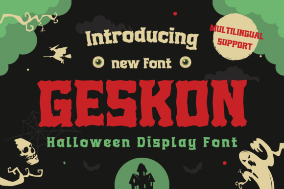 Geskon: A Spooky-Whimsical Display Font for Scroll-Stopping Campaigns