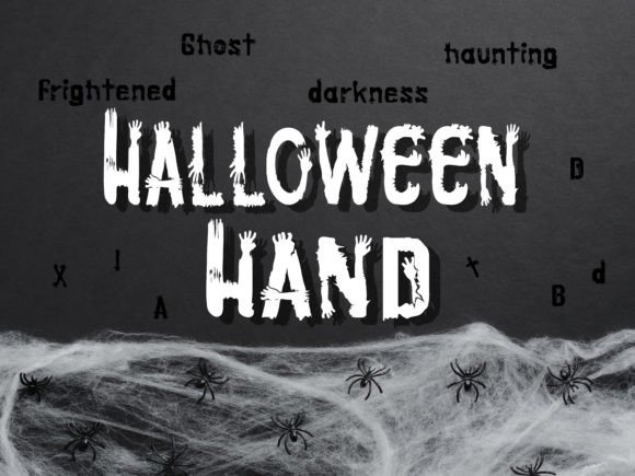 Halloween Hands: A Spooky Display Font That Brings Handmade Designs to Life