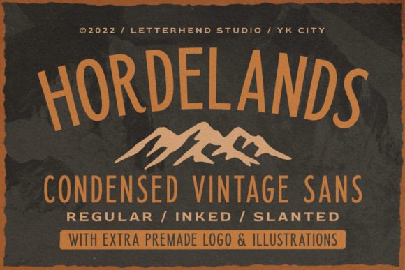 Horderlands: A Vintage-Infused Display Typeface for Real Branding