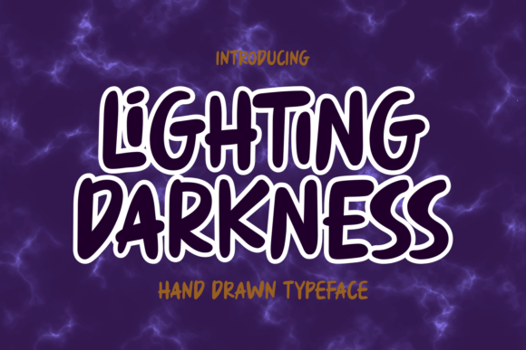 Lighting Darkness: A Hand-Drawn Display Font with Editorial Warmth