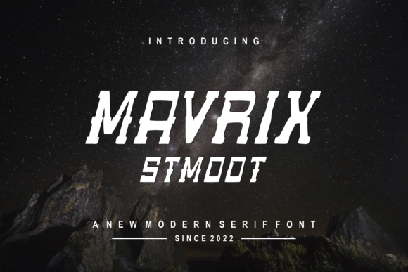 Mavrixstmoot: A Modern Display Font for Editorial Impact