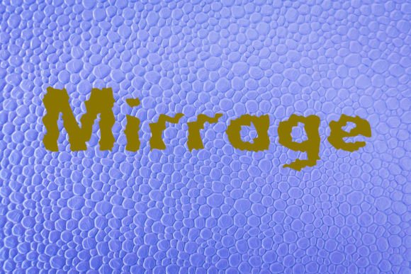 Mirrage: A Display Font with Playful Editorial Charm