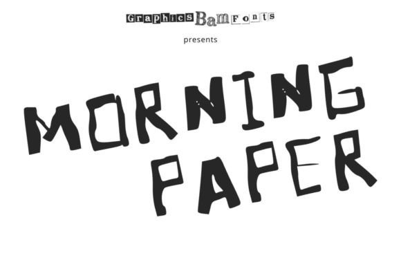 Morning Paper: A Textured Display Typeface for Scroll-Stopping Campaigns