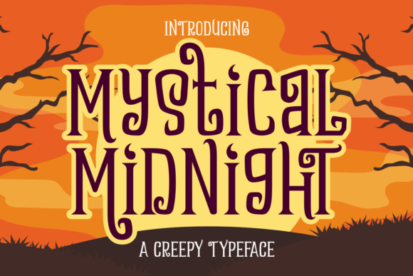 Mystical Midnight: A Spooky Display Font for Editorial Impact