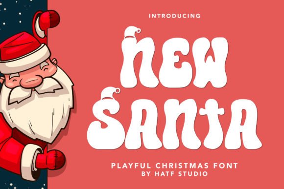 New Santa: A Playful Display Font for Holiday Digital Branding