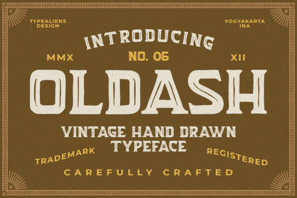 Oldash: A Bold, Vintage Serif Display Font That Stands Out