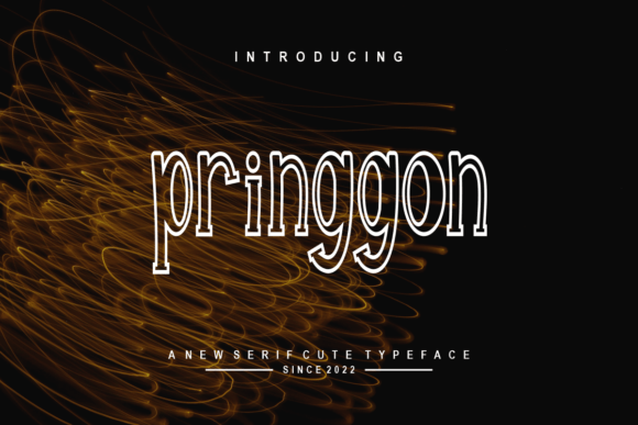 Pringgon: A Display Typeface for Editorial Impact