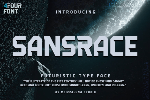 Sansrace: A Modern Display Font for Crafters & Sellers