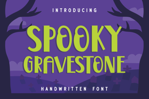 Spooky Gravestone: A Playful Display Font That Lands Just Right