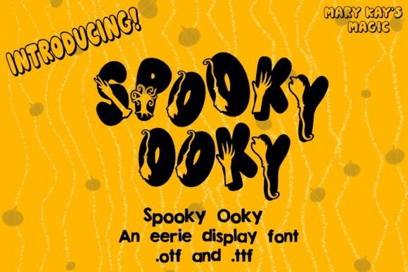 Spooky Ooky: A Halloween Display Font That Stops Scrolling