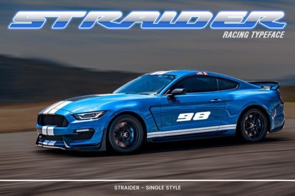 Straider: A Racing Display Typeface for High-Impact Web Design