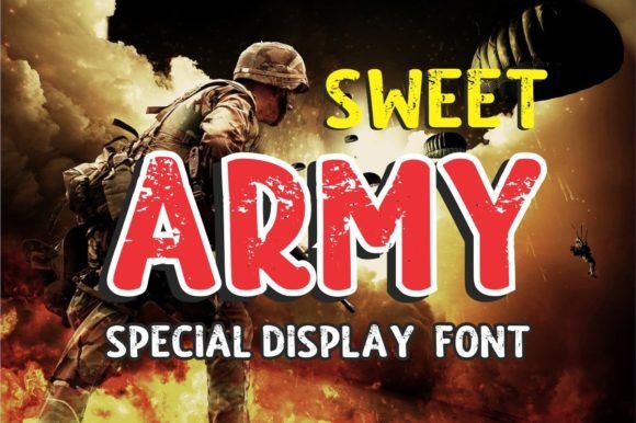 Sweet Army: A Bold, Playful Display Font