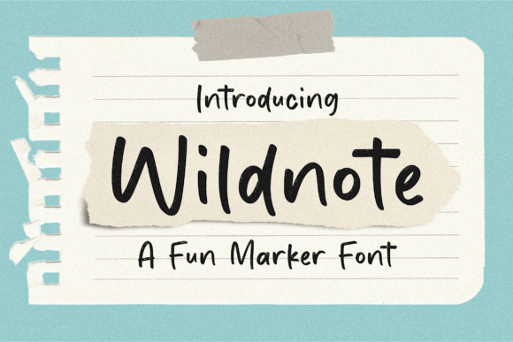 Wildnote: A Fun Marker Font for Scroll-Stopping Marketing